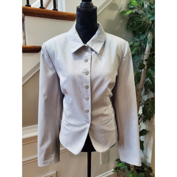 Apostrophe Women's White Polyester Long Sleeve Buttons Front Jacket Size 18 - Picture 10 of 10